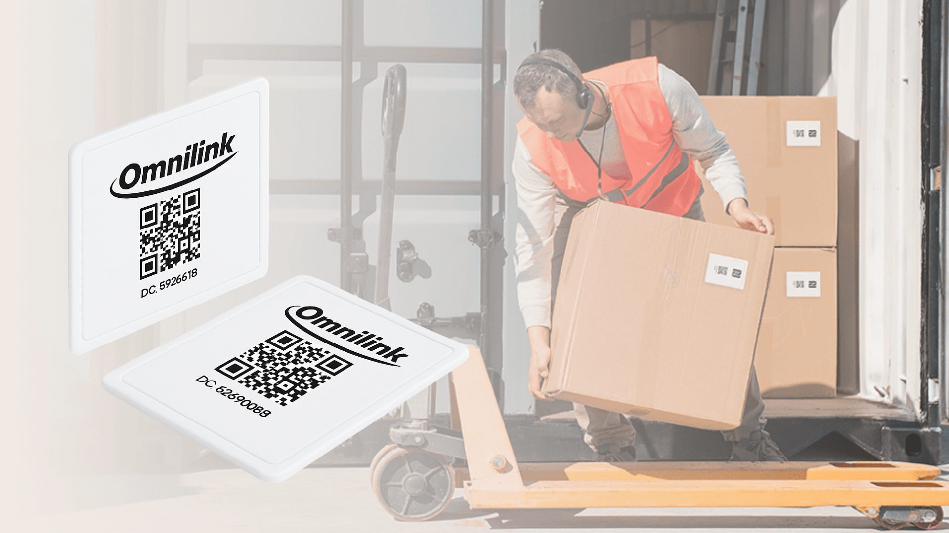 OM1S Ultra Thin BLE Smart Label - Paper thin 1.5mm BLE tracker with NFC for logistics retail and supply chain operations