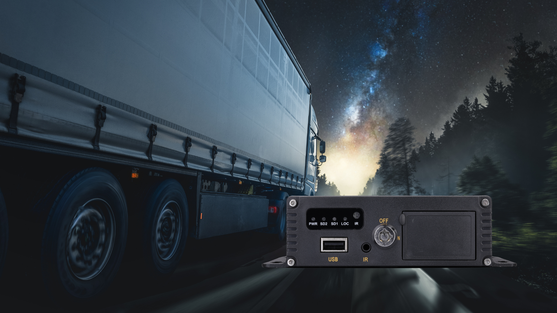 Omnisafe MDVR 4CH AI - Compact 4 channel mobile DVR with HD recording AI safety and 4G connectivity for fleet management